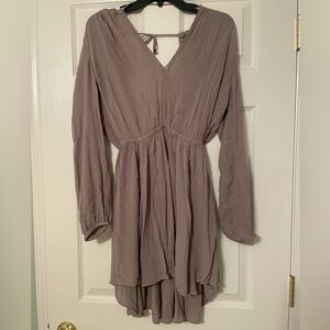Free People Long Sleeve Gauzy Dress